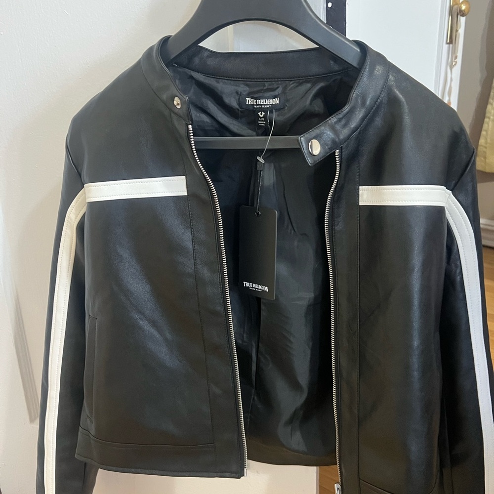 True Religion Black Biker Jacket